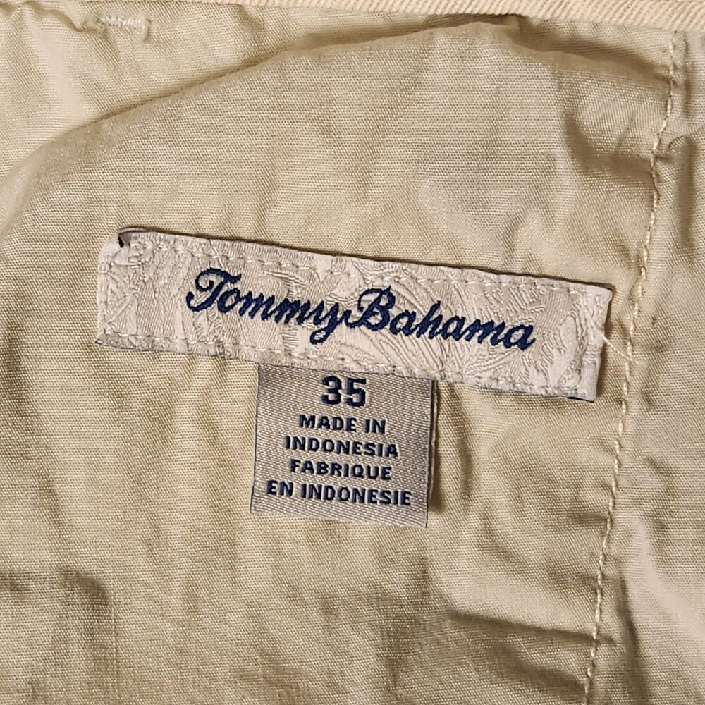 Tommy Bahama Mix Master Continental Mens Shorts 35 Martini Embroidered Cream - Picture 3 of 9